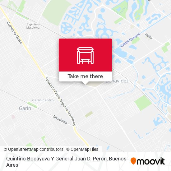 Quintino Bocayuva Y General Juan D. Perón map
