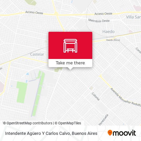 Intendente Agüero Y Carlos Calvo map