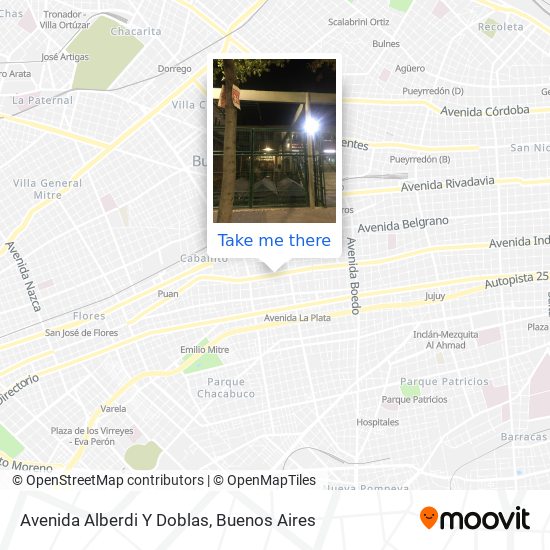 Avenida Alberdi Y Doblas map
