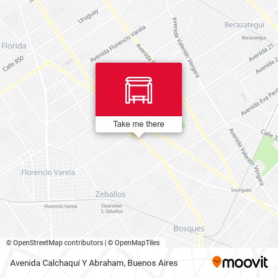 Avenida Calchaquí Y Abraham map