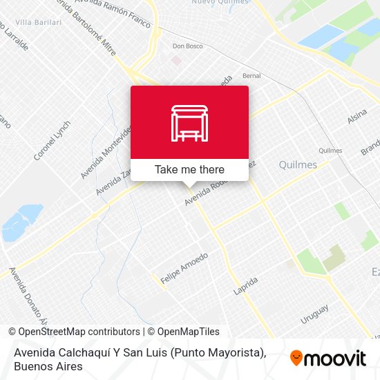 Avenida Calchaquí Y San Luis (Punto Mayorista) map
