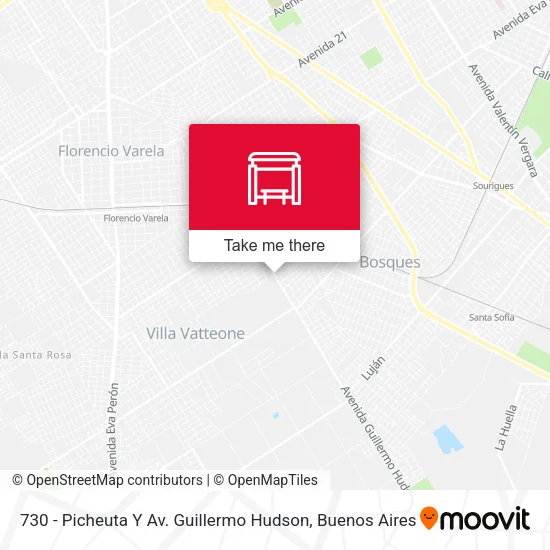 730 - Picheuta Y Av. Guillermo Hudson map
