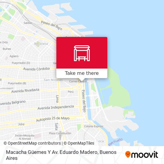 Mapa de Macacha Güemes Y Av. Eduardo Madero