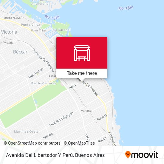 Mapa de Avenida Del Libertador Y Perú