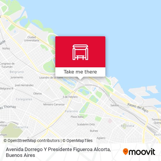 Mapa de Avenida Dorrego Y Presidente Figueroa Alcorta