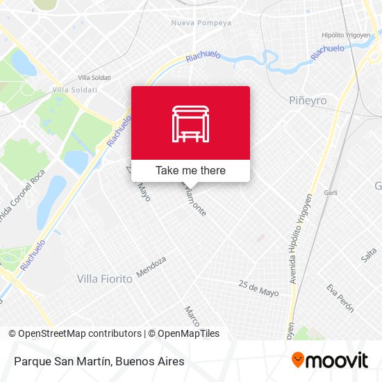 Mapa de Parque San Martín