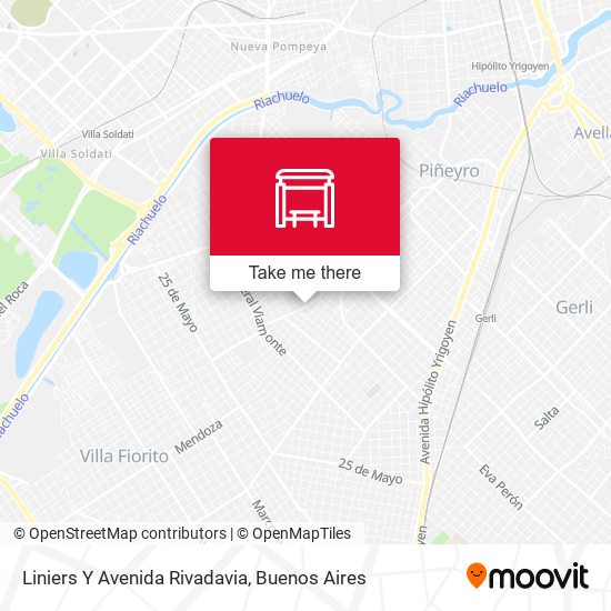 Liniers Y Avenida Rivadavia map