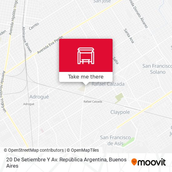 20 De Setiembre Y Av. República Argentina map