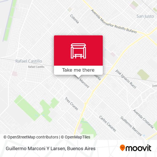 Guillermo Marconi Y Larsen map