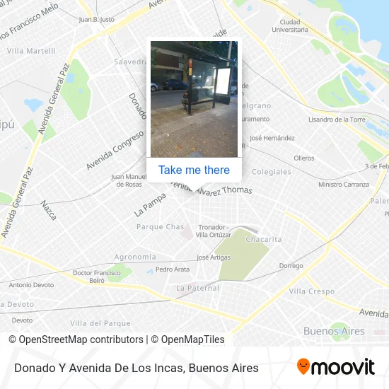 Donado Y Avenida De Los Incas map