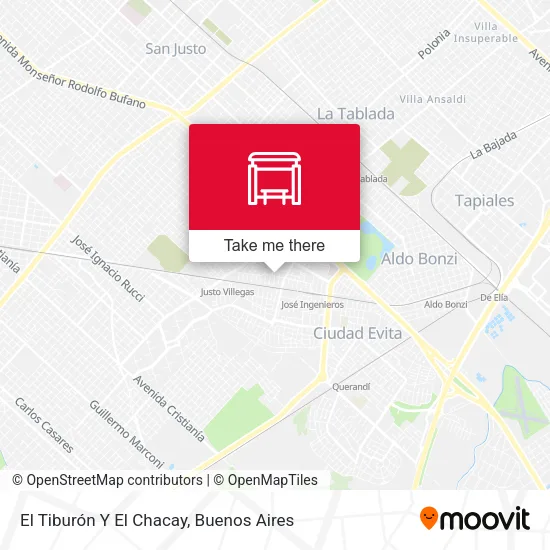 El Tiburón Y El Chacay map