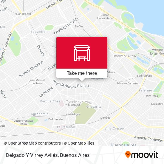 Delgado Y Virrey Avilés map