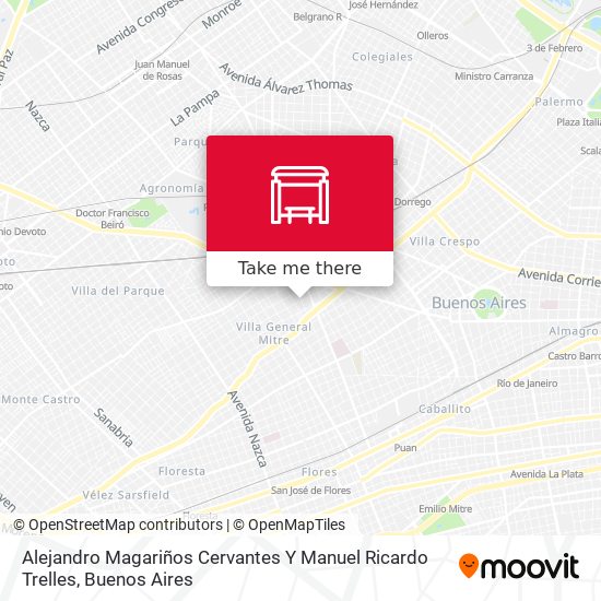 Alejandro Magariños Cervantes Y Manuel Ricardo Trelles map