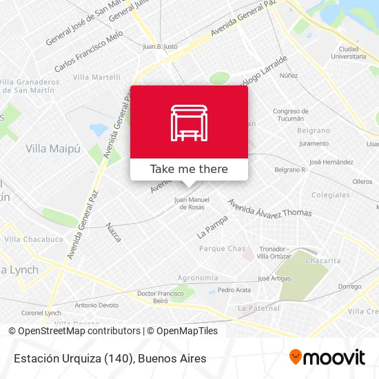 Estación Urquiza (140) map