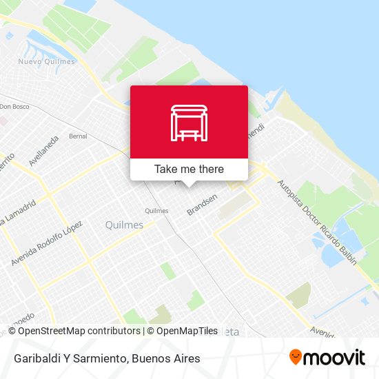 Garibaldi Y Sarmiento map