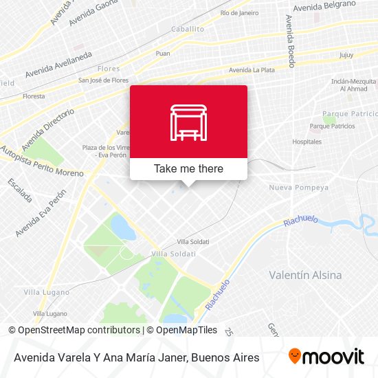 Avenida Varela Y Ana María Janer map