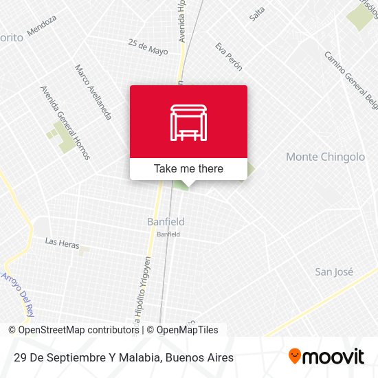 29 De Septiembre Y Malabia map