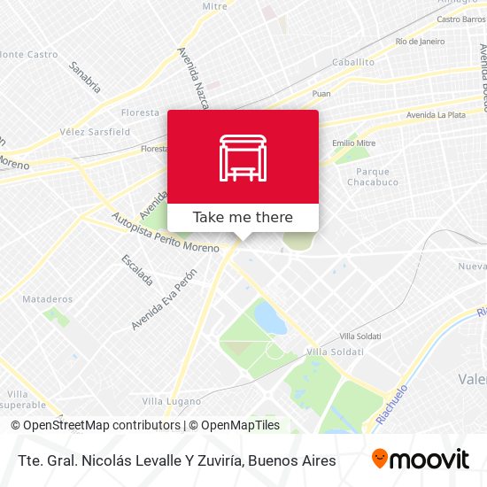 Tte. Gral. Nicolás Levalle Y Zuviría map