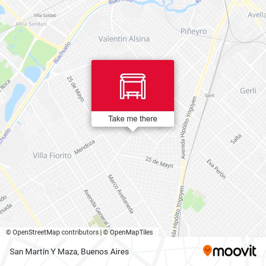 Mapa de San Martín Y Maza