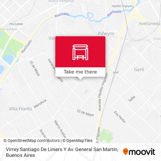 Mapa de Virrey Santiago De Liniers Y Av. General San Martín