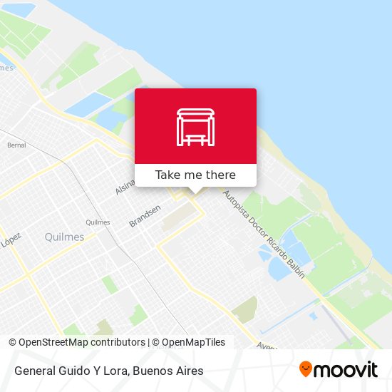Mapa de General Guido Y Lora