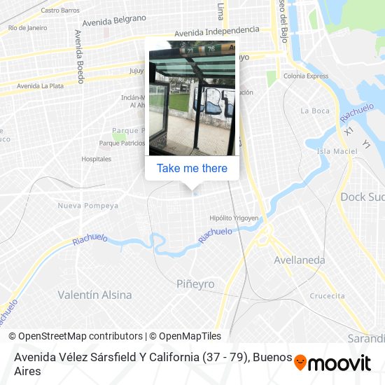 Avenida Vélez Sársfield Y California (37 - 79) map