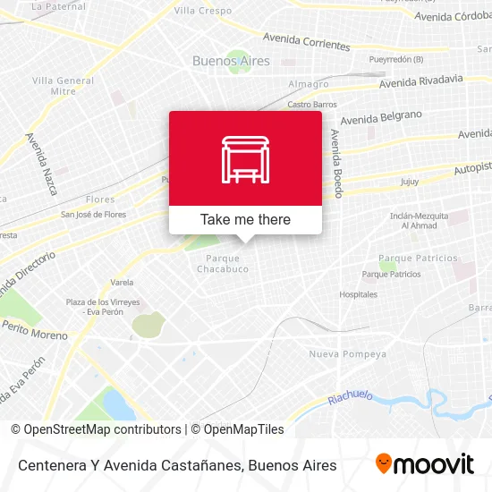 Centenera Y Avenida Castañanes map