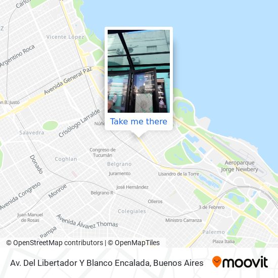 Mapa de Av. Del Libertador Y Blanco Encalada