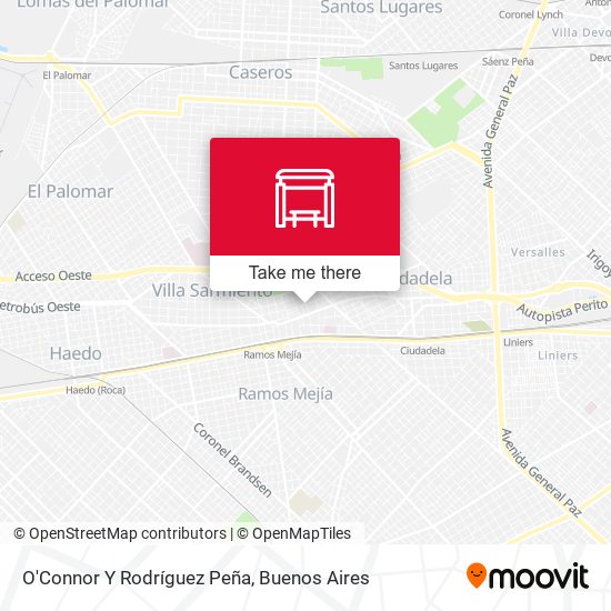 Mapa de O'Connor Y Rodríguez Peña