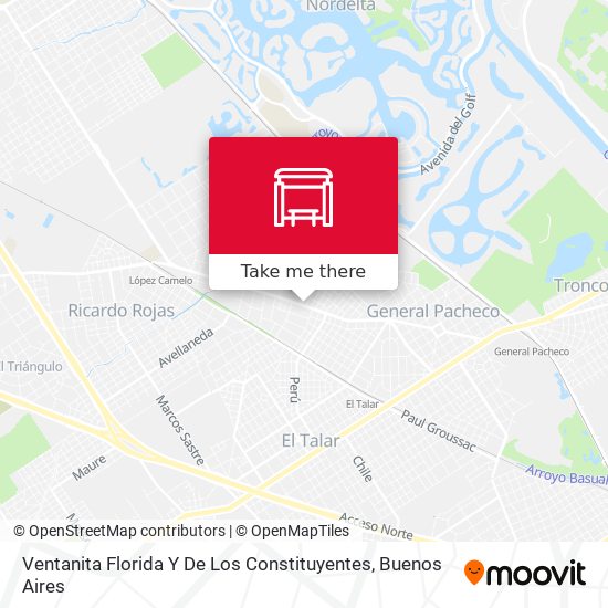 Mapa de Ventanita Florida Y De Los Constituyentes