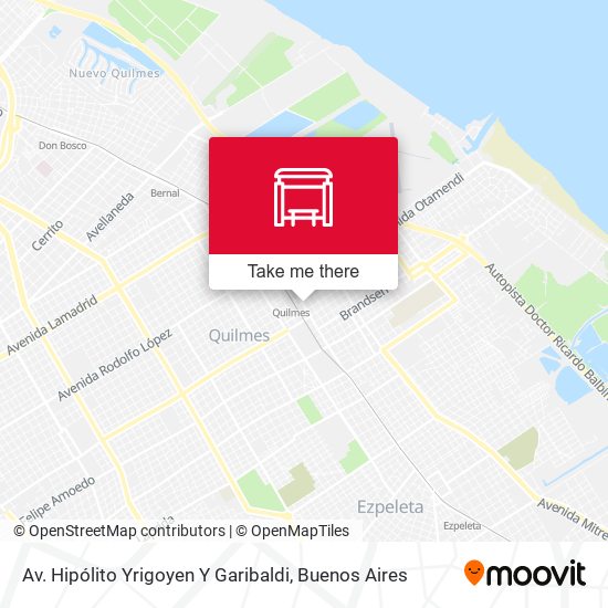 Av. Hipólito Yrigoyen Y Garibaldi map