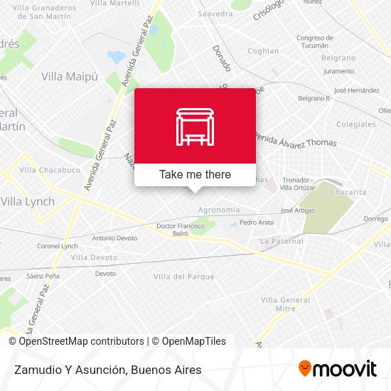 Zamudio Y Asunción map