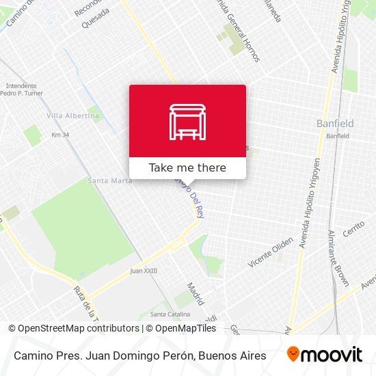 Camino Pres. Juan Domingo Perón map