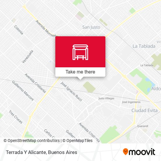 Terrada Y Alicante map