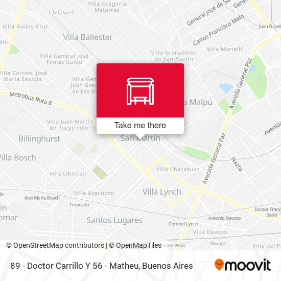 89 - Doctor Carrillo Y 56 - Matheu map