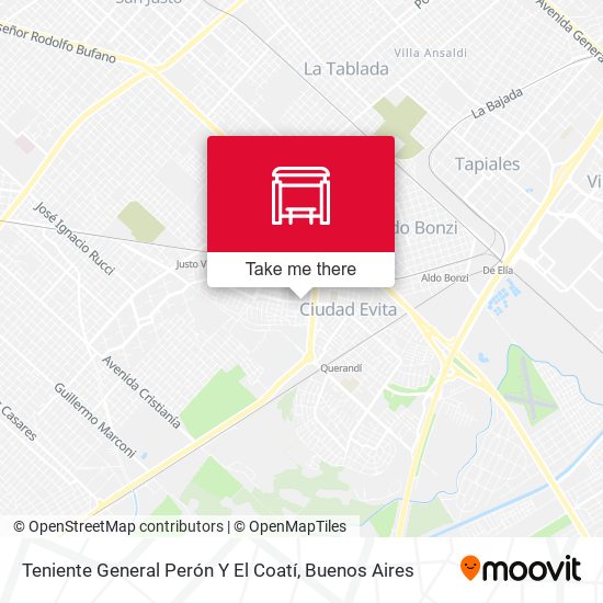Mapa de Teniente General Perón Y El Coatí