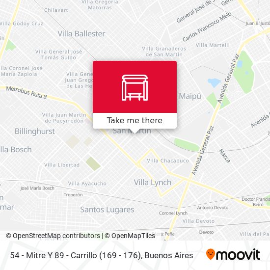 54 - Mitre Y 89 - Carrillo (169 - 176) map