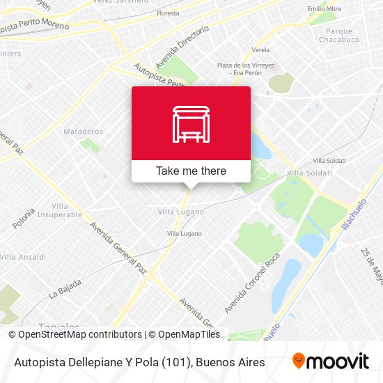 Autopista Dellepiane Y Pola (101) map
