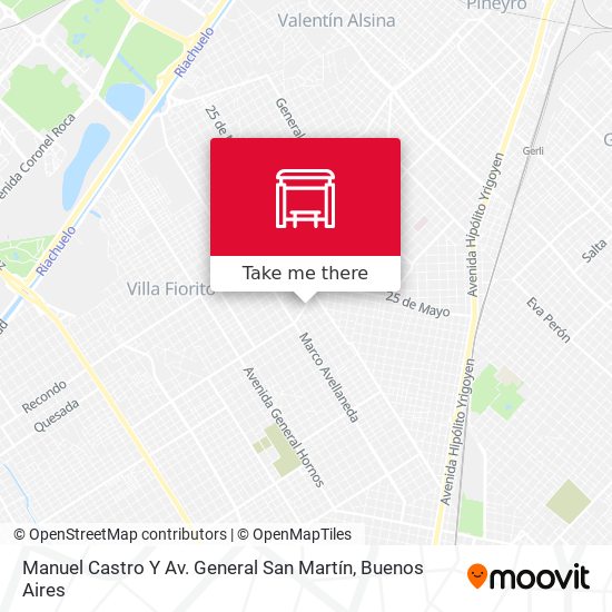 Manuel Castro Y Av. General San Martín map