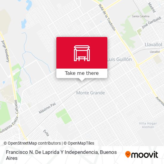Francisco N. De Laprida Y Independencia map