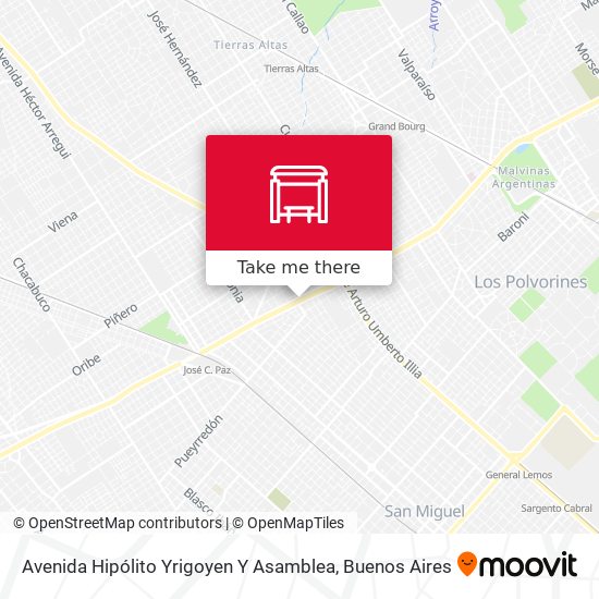 Avenida Hipólito Yrigoyen Y Asamblea map