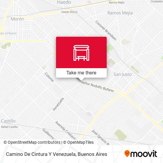 Mapa de Camino De Cintura Y Venezuela