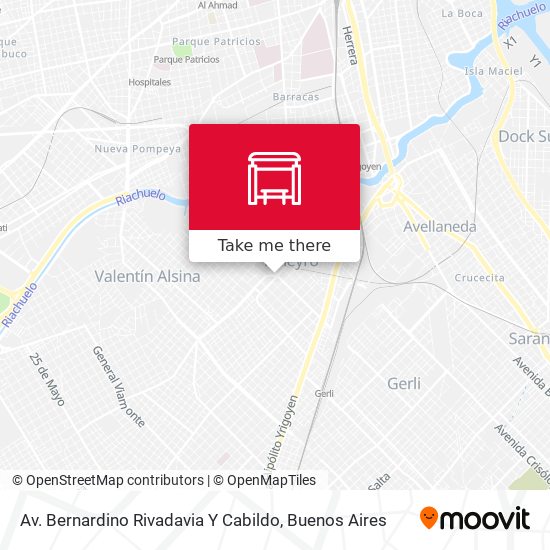 Av. Bernardino Rivadavia Y Cabildo map