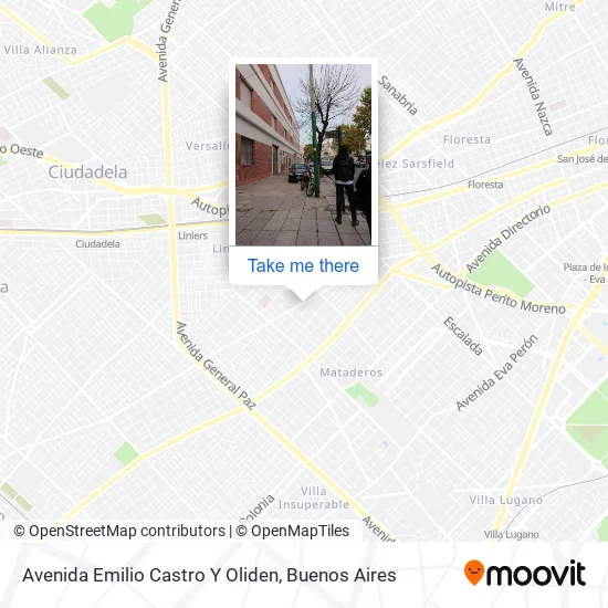 Mapa de Avenida Emilio Castro Y Oliden