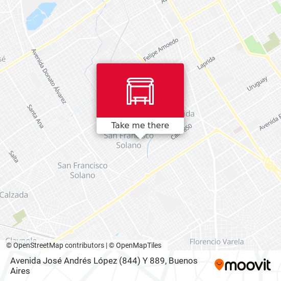 Mapa de Avenida José Andrés López (844) Y 889