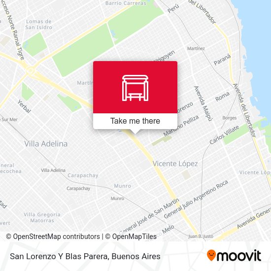Mapa de San Lorenzo Y Blas Parera