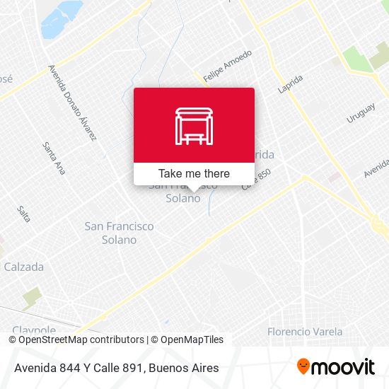 Mapa de Avenida 844 Y Calle 891