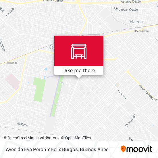 Avenida Eva Perón Y Félix Burgos map