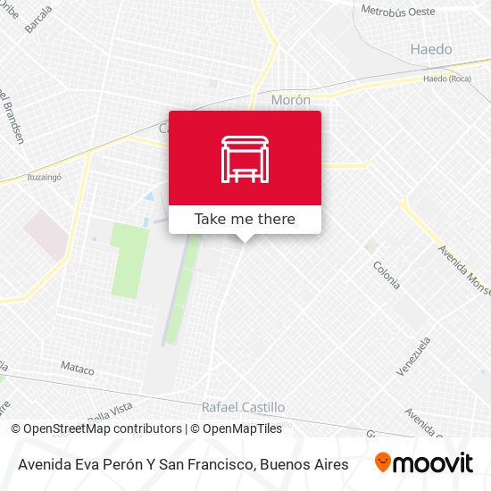 Avenida Eva Perón Y San Francisco map