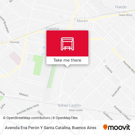 Mapa de Avenida Eva Perón Y Santa Catalina
